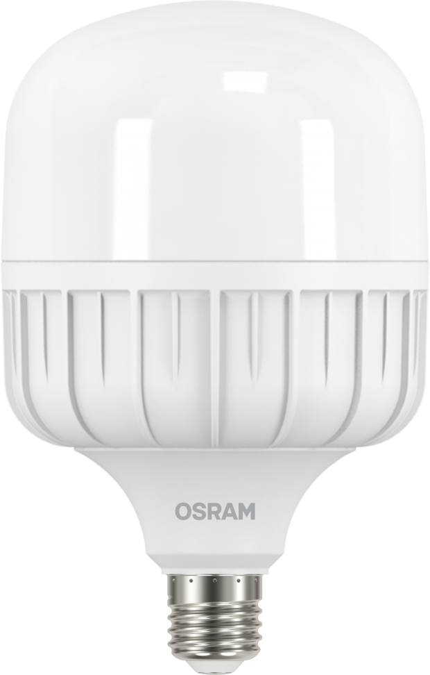 Side view of the high-wattage lightbulb